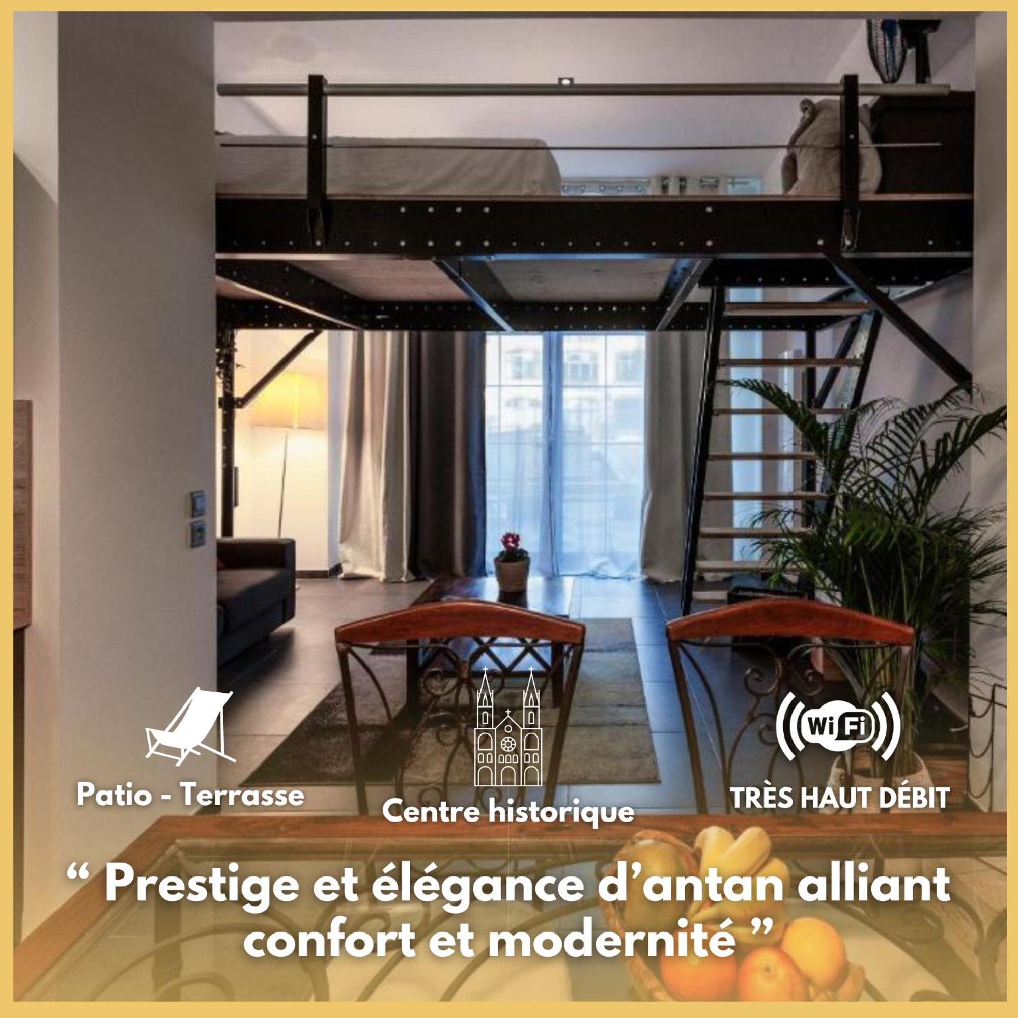 Manhattan Loft - Centre - 5 Mn A Pied Gare - Parking Prive - Patio Troyes Luaran gambar